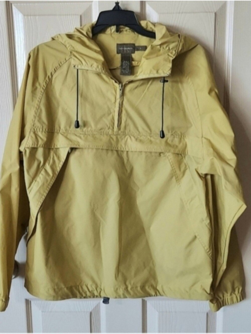 Calvin Klein Khakis Women's 1/4 Zip Windbreaker Jacket SZ L